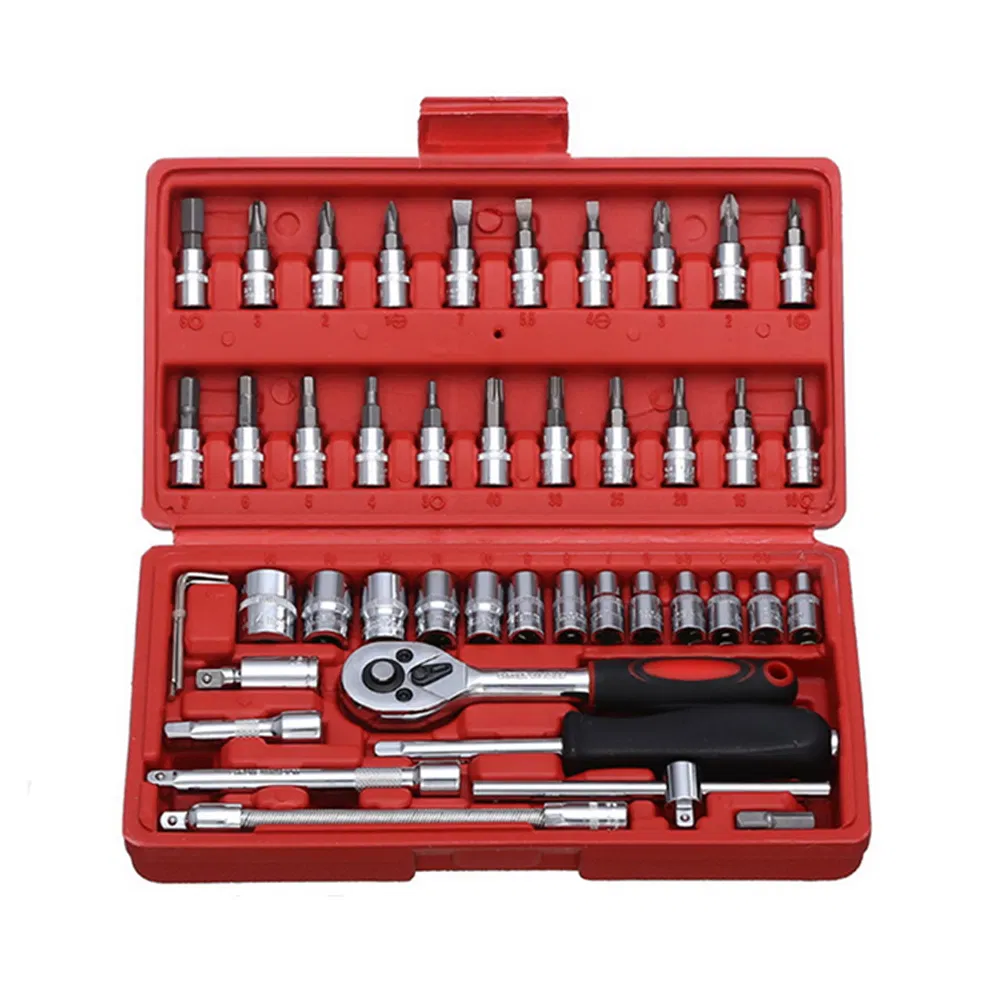 Набор инструментов 1/4 дюйма, 46 предметов для авторемонта
