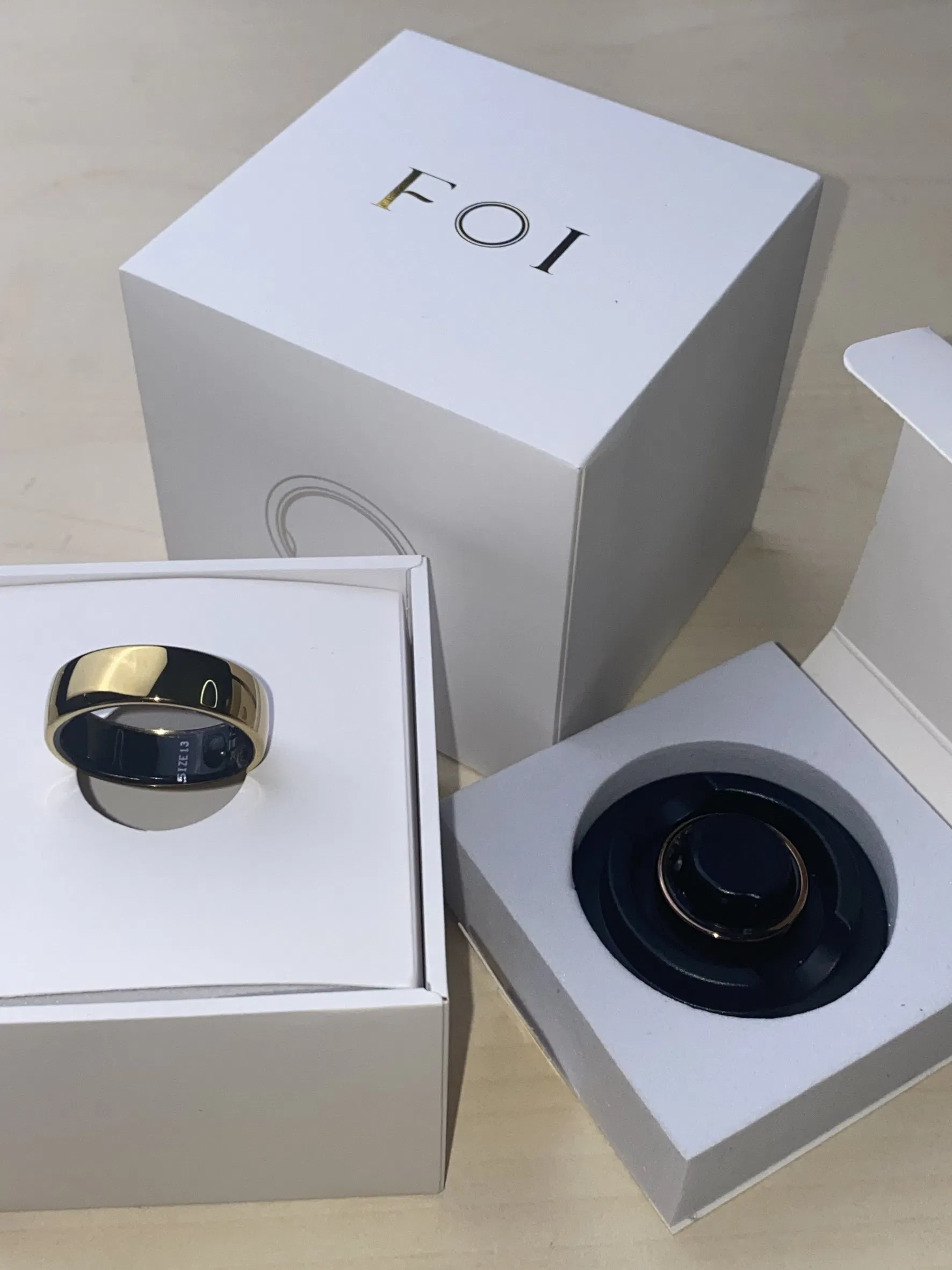 2023 Les Plus Vendus Bague E with Blood Pressure Heart Rate Monitor for Pinky Ring Men