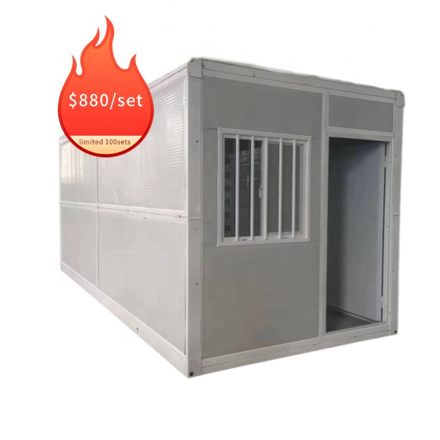 Cheap 20 FT Mobile Morden Style Prefabricated Folding Container Office Camp Hotel Toilet House