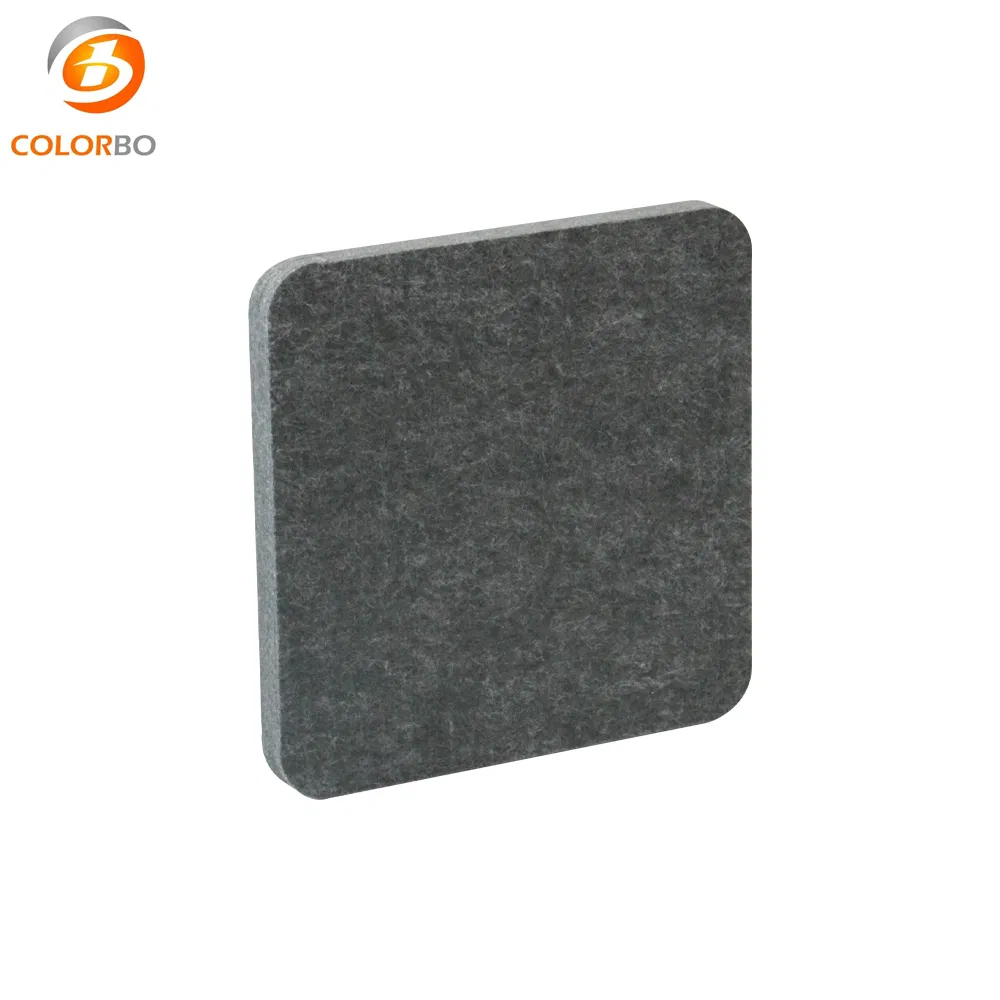 CBB37 African Grey Decorative Resilient Sound Isolation Clip Material 12MM Acoustic Panel