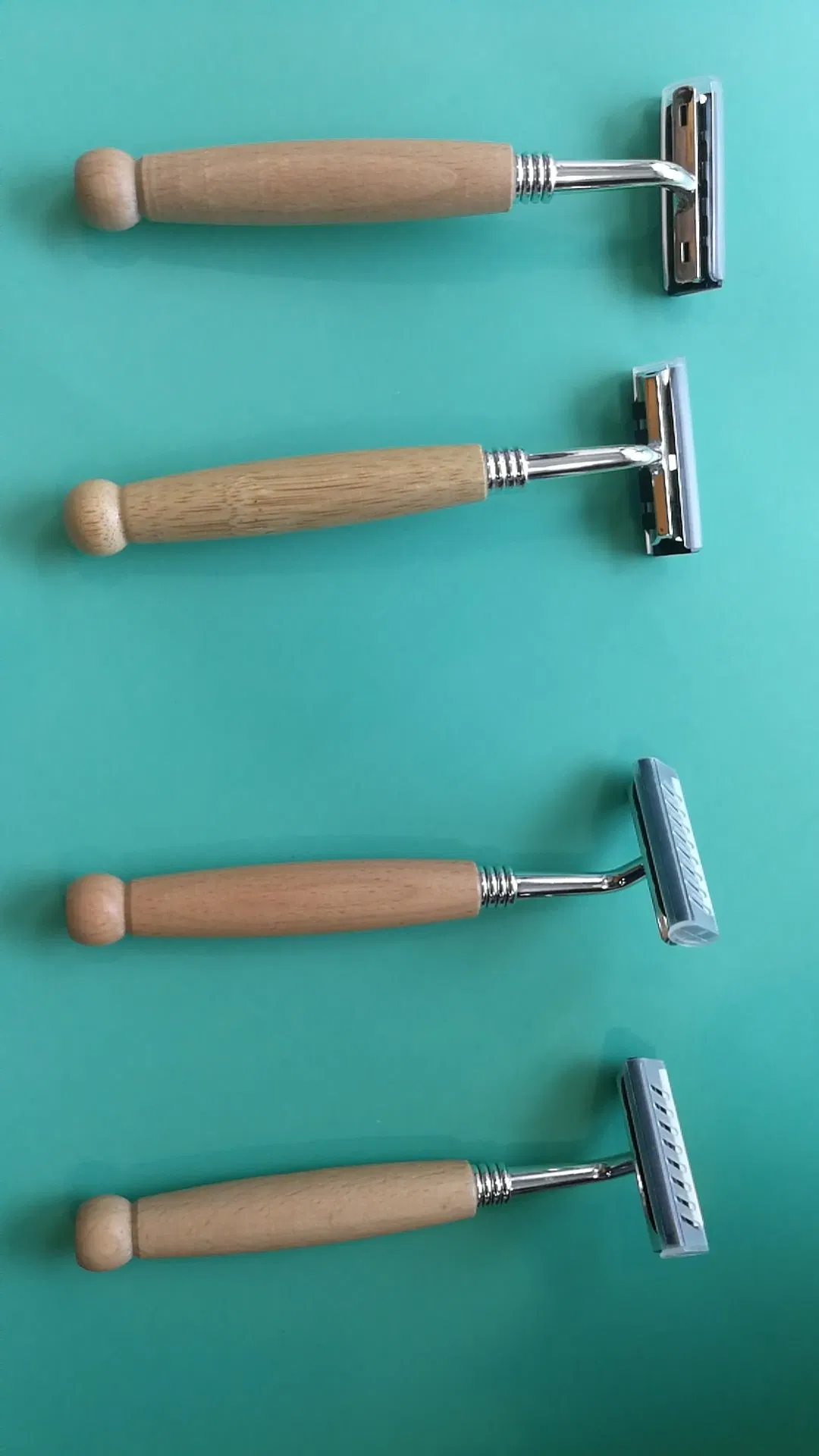 Natural Bamboo Razor Wooden Razor Replacement Head Biodegradable