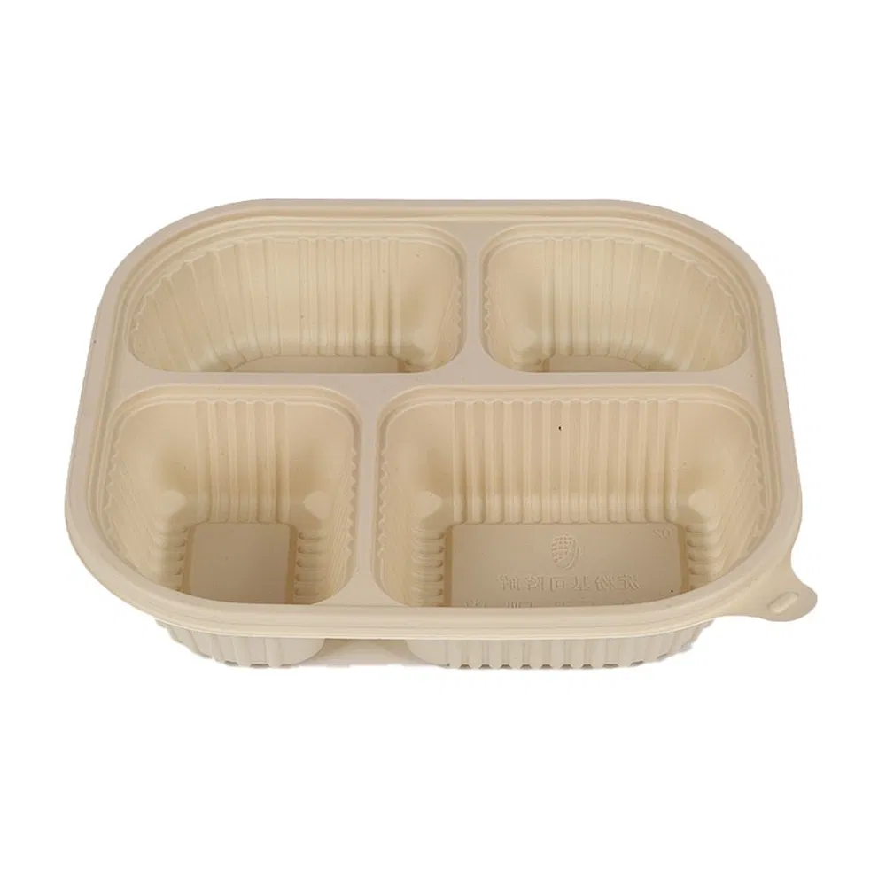 Sugarcane Fiber Disposable Biodegradable Takeout Lunch to-Go Box for Event Venues