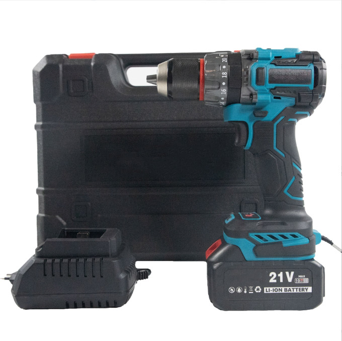 Аккумуляторная дрель-шуруповерт Cisivis с аккумуляторами и кейсом