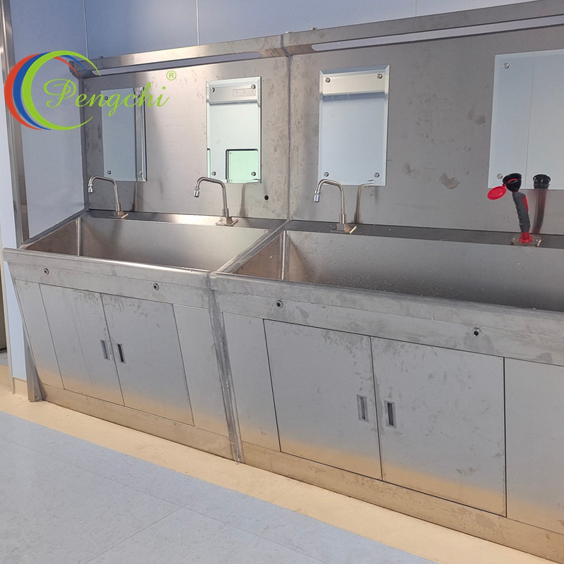 Operating Room Medical Handwashing Sink with Soap Dispenser & Hand Dryer, All-in-One Package