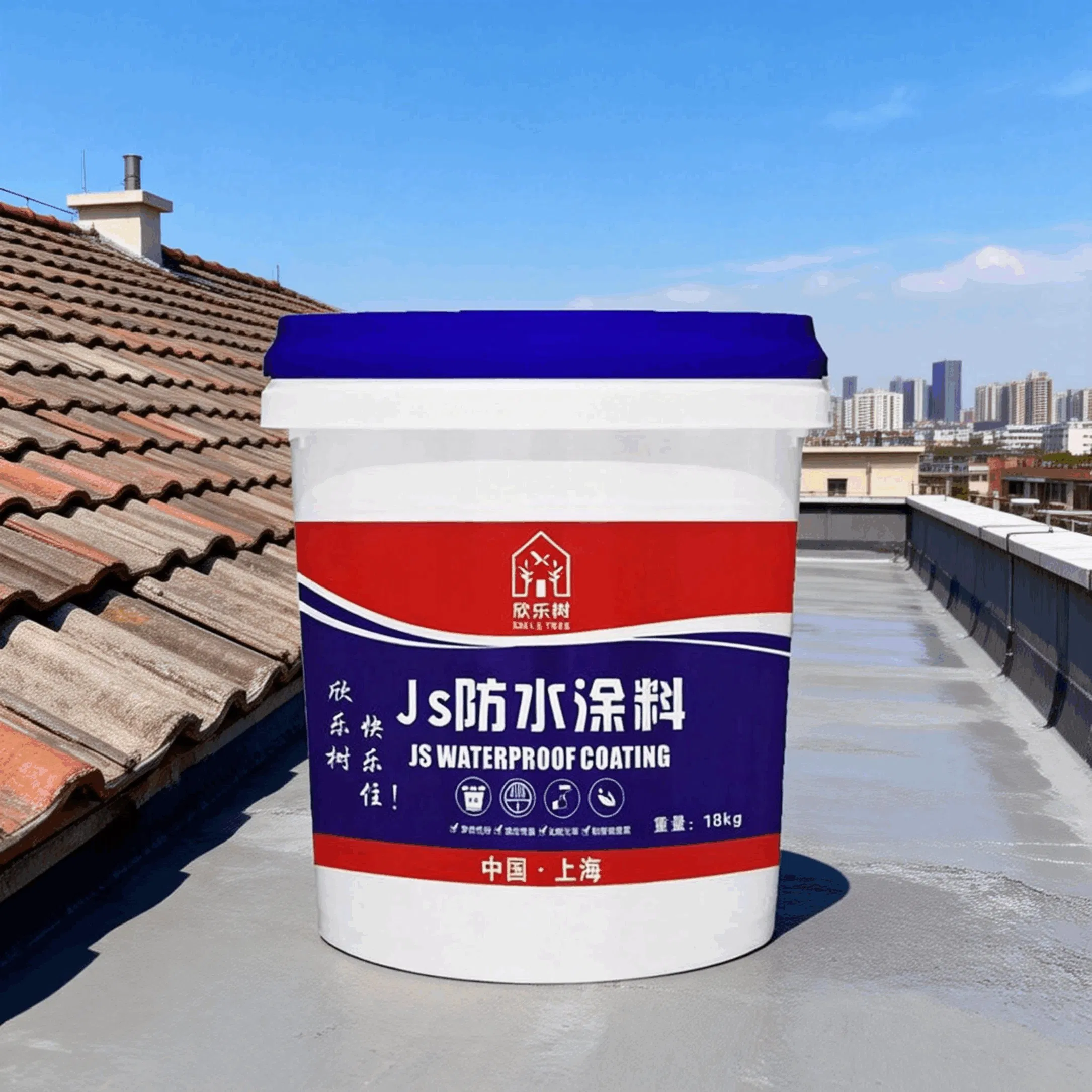 Js Waterproof Coating Green Building Material with Low Voc Emission for Sustainable and Environmentally Conscious Waterproofing