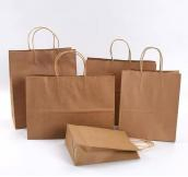 Compostable Packaging Kraft Paper Bag