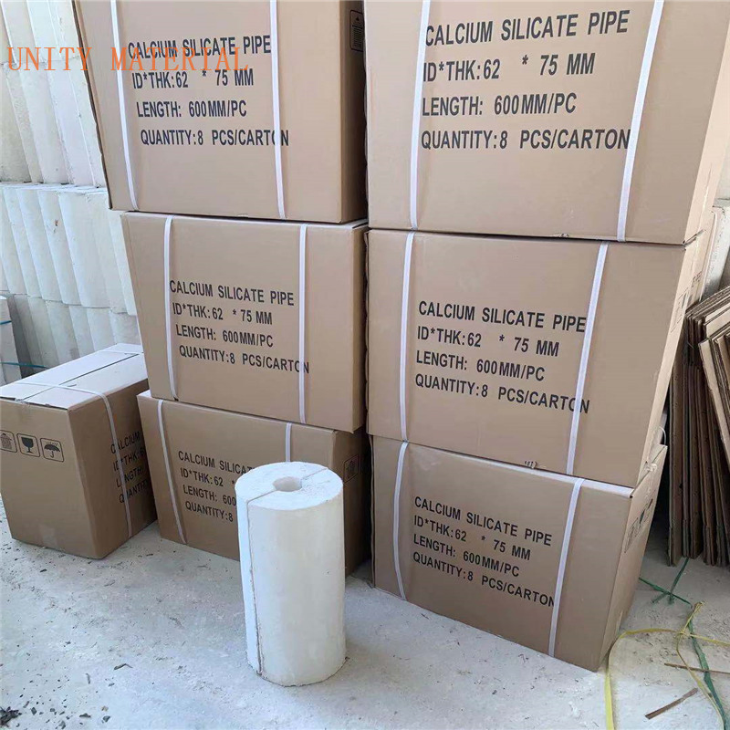 650c 1000c 1100c Thermal Insulation Calcium Silicate Section Pipe for Covering Sections DN 8''