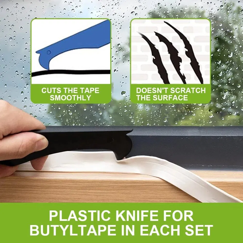 Heavy-Duty Butyl Rubber Adhesive Tape for HVAC, Ductwork, and Metal Pipe Waterproof Sealing