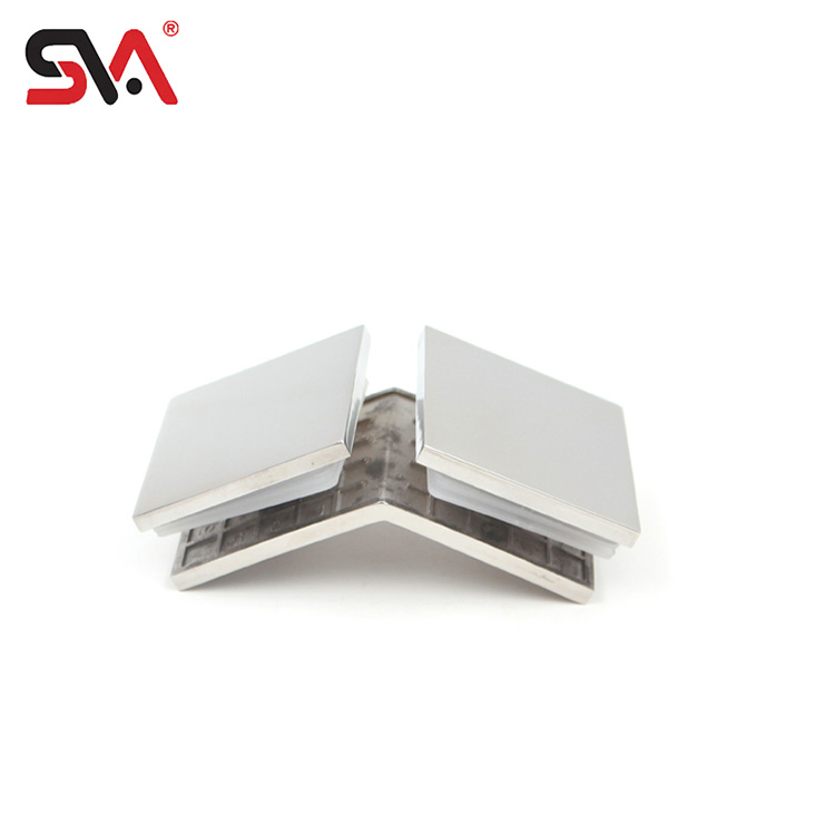 Museum Gallery Auction Toughened Glass Display Case Stainless Steel Door Clamp