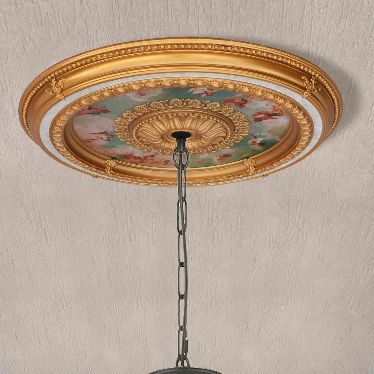 Banruo Sand Golden Circle Art Ceiling Heavy Industry Interior Design