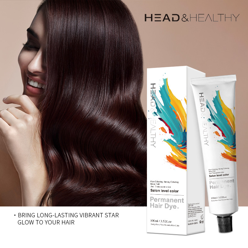 Keratin-Based Permanent Hair Color Dye Cream Herbal Ingredients Unisex Formula Long-Lasting & Safe for All Hair Types