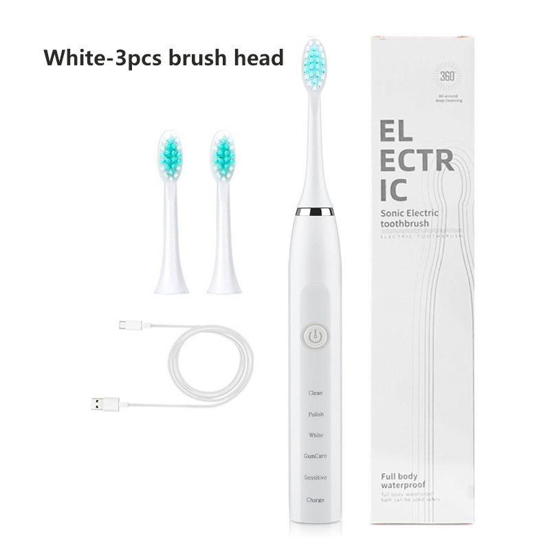 5 Speed Electric Toothbrush USB Charging Fully Automatic Soft Bristle Toothbrush Ipx7 Waterproof