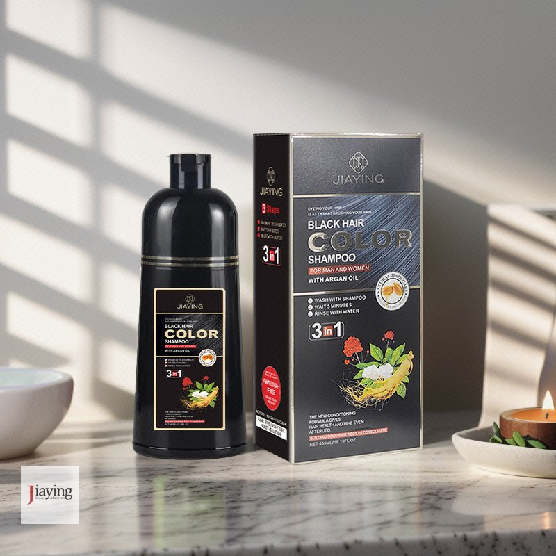Natural Organic Triple-Function Herbal Ammonia-Free Permanent Rich Black Hair Dye