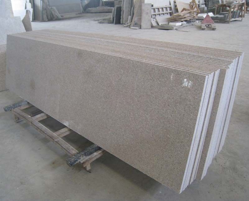 Polished Granite/Marble Brown/Grey Prefabric Countertop for Kitchens and Bathroom