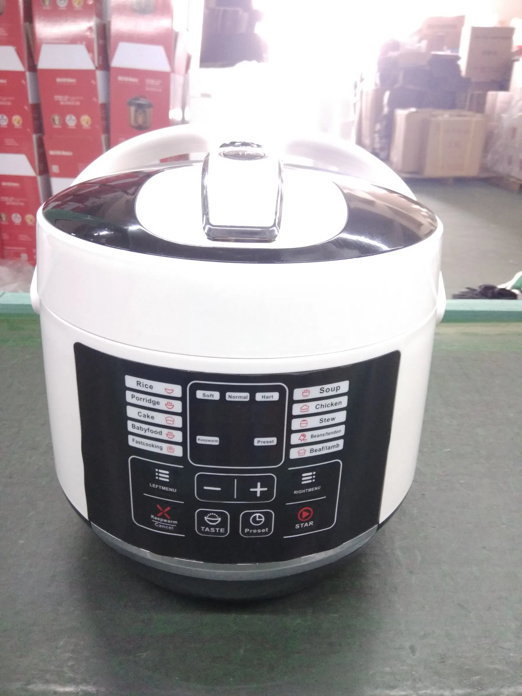 3L Small Size Plastic Housing Electric Pressure Cooker with Handles and Maifanshi Pot