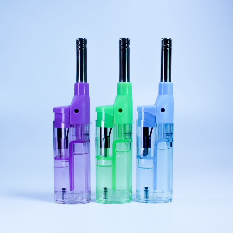 High Quality Jet Flame Refillable Windproof Torch Plastic Lighter for Bulk Order