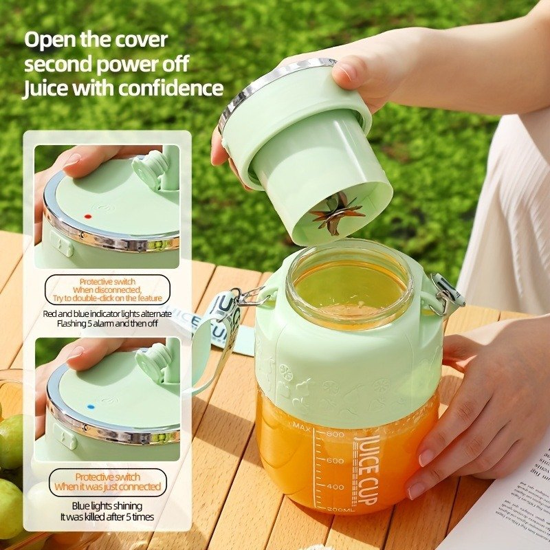 2025 Portable USB Rechargeable Portable Electric Household Outdoor Blenders Bottle Mini Juicer