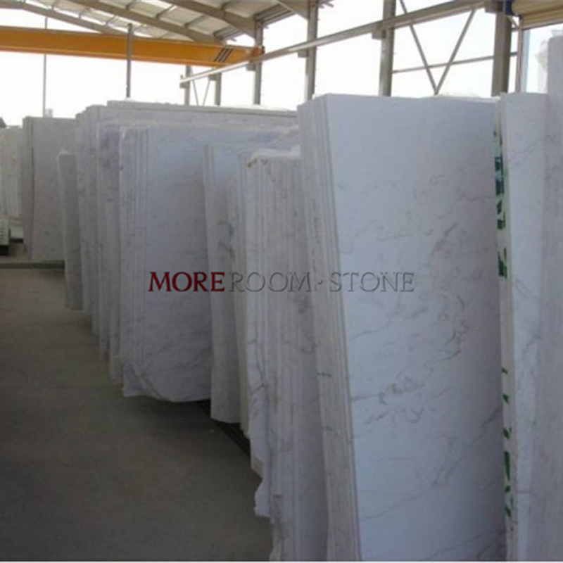 Interior Flooring and Wall Design Thin Grey Vein Volakas White Marble for Sale