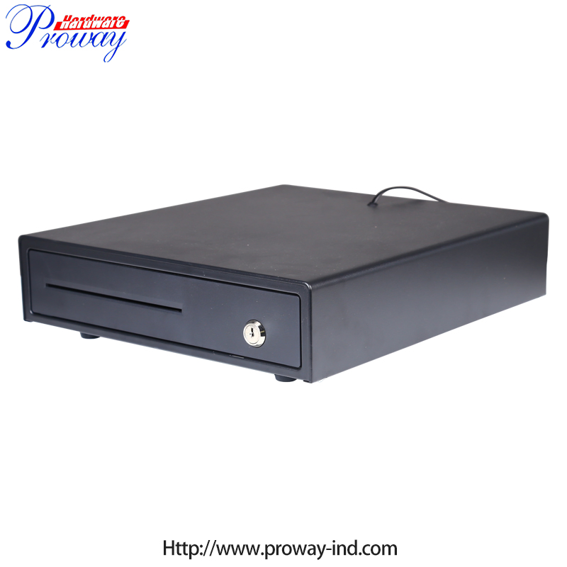 Automatic Metal Rj11 Trigger Smart Electronic Cash Register Machine POS Terminal Fliptop Cash Drawer with 4 Bill