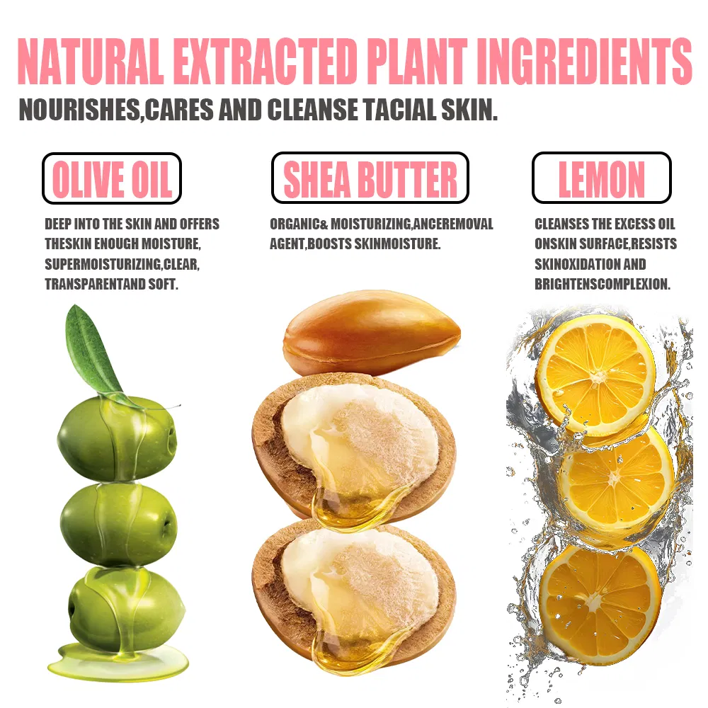 High Quality Glowing Skin Whitening Body Acne Removing Facial Soap Suitable Face Body Lemon Soap