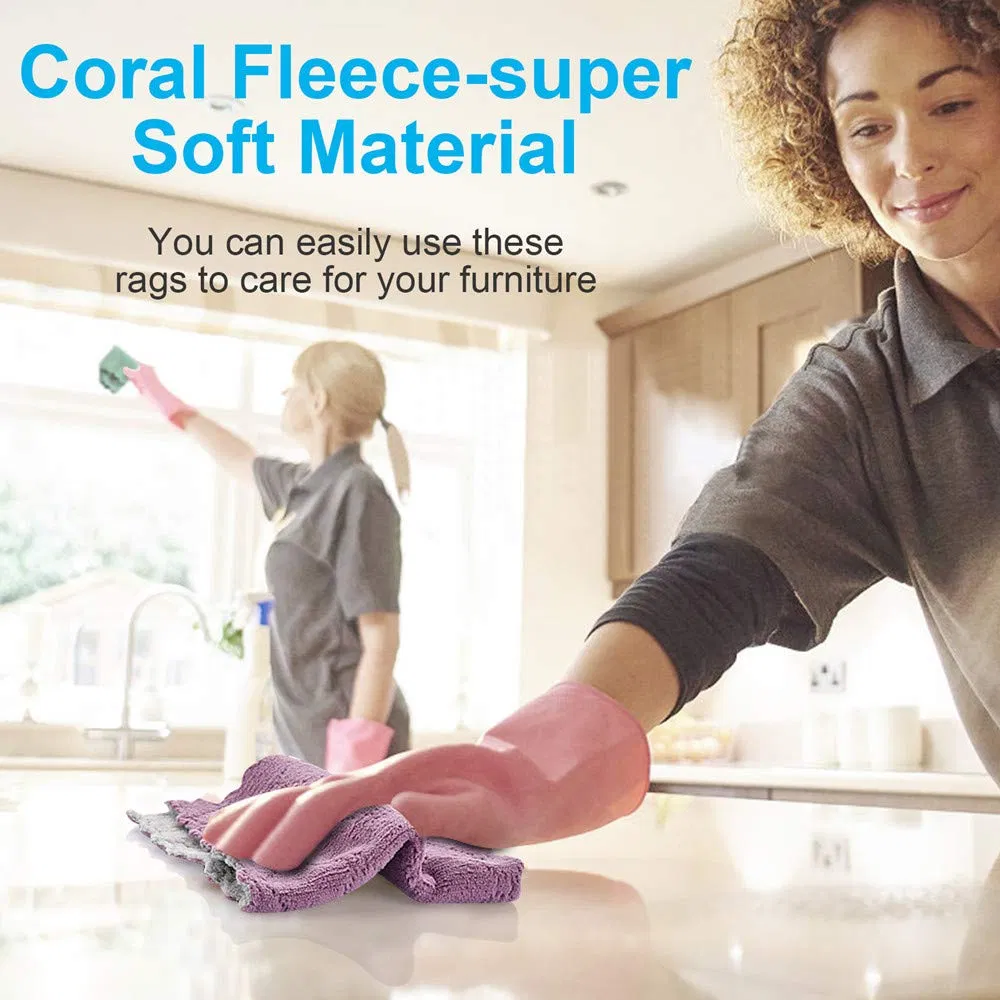 Fantasticlean Multi-Purpose Double-Sided Reusable Microfiber Cloths - Kitchen, Furniture, Car Cleaning Towels (Eco-Friendly, Quick-Dry)