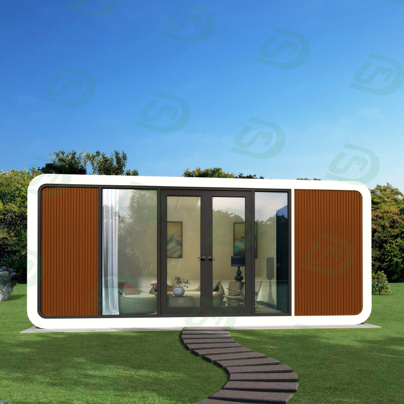 Luxurious Prefab Pod Shaped Prefabricated Movable Steel Structure Container Apple Cabin Kit Houses Hotel for Sale