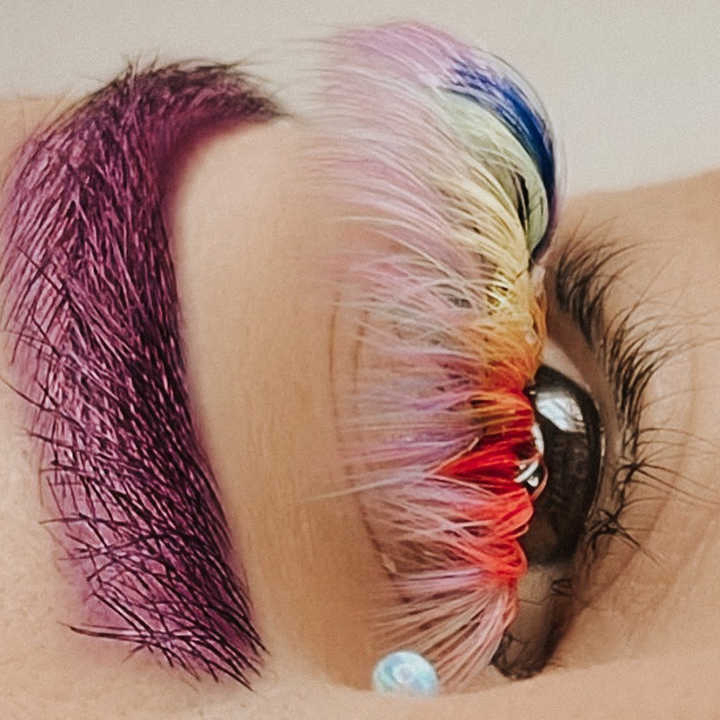High Quality One Second Lash Easy Fan Eyelashes Extension Eyelash 8-25mm Volume Rainbow Color Extensions
