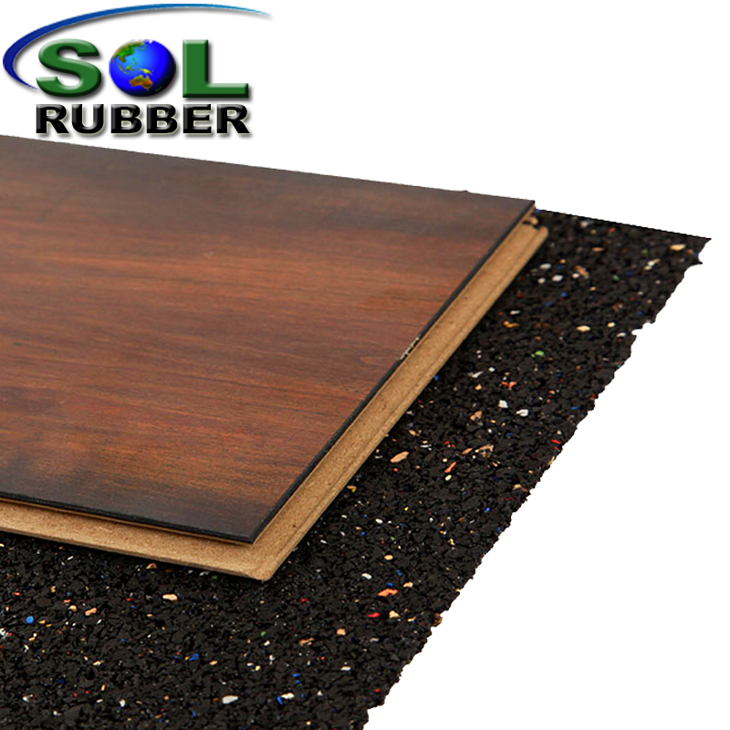 Sol Rubber Acoustic Insulation Cork Underlayer Rubber Floor Mat