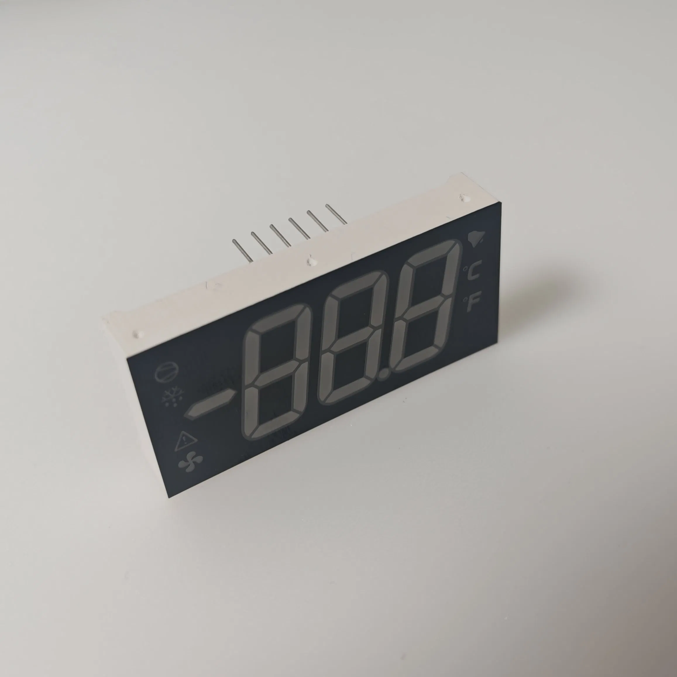 Ultra Bright Red/Pure Green Custom 7 Segment LED Display for Refrigeration Systems