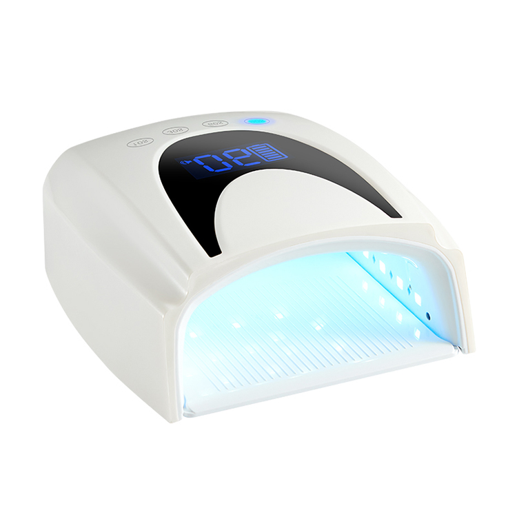72W LED Nail Lamp Rechargeable Cordless Extension Nails Gel Polish LED Light for Salon Manicure Home Use