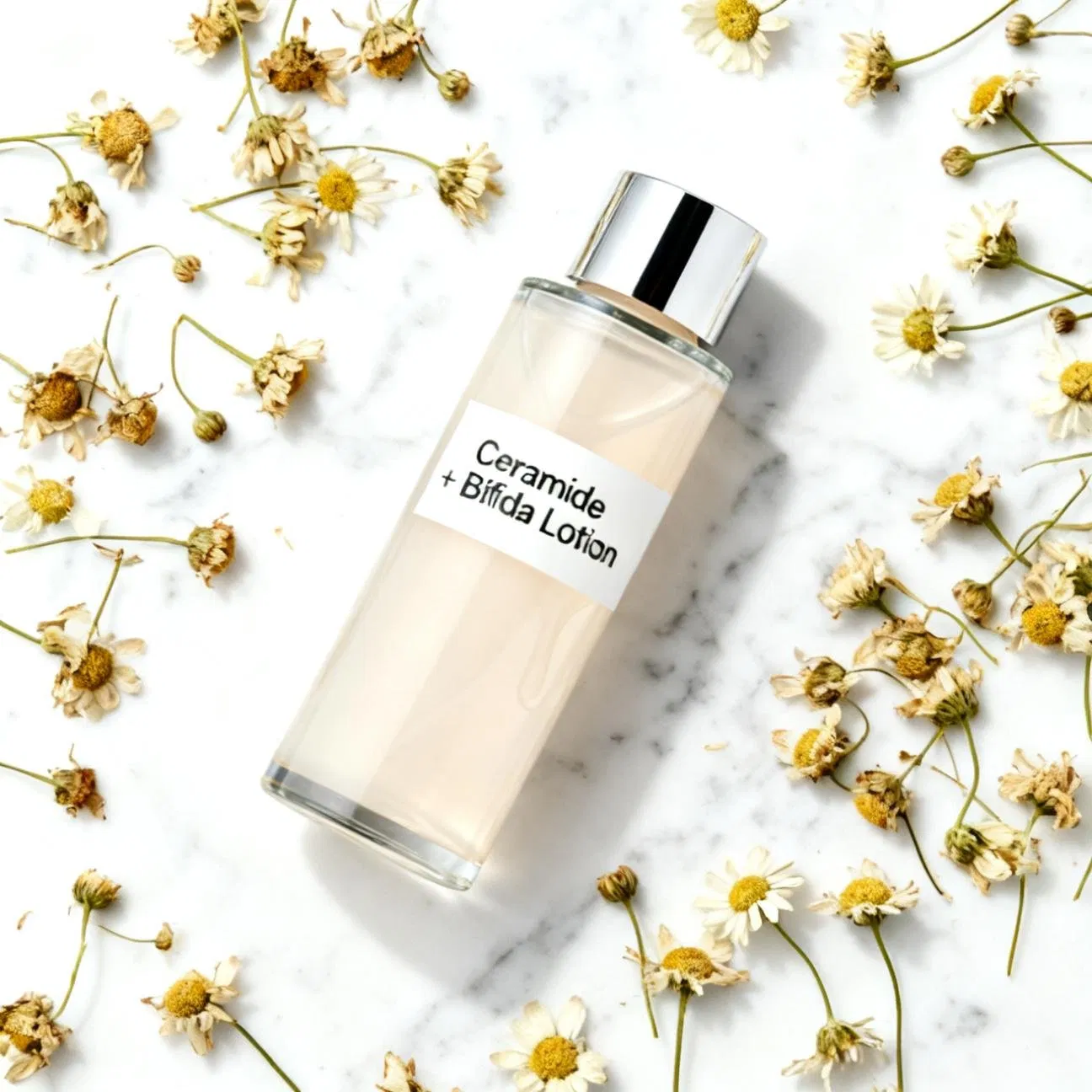 Anti-Aging Panthenol and Madecassoside Revitalizing Face Lotion for Mature Skin and Cell Renewal