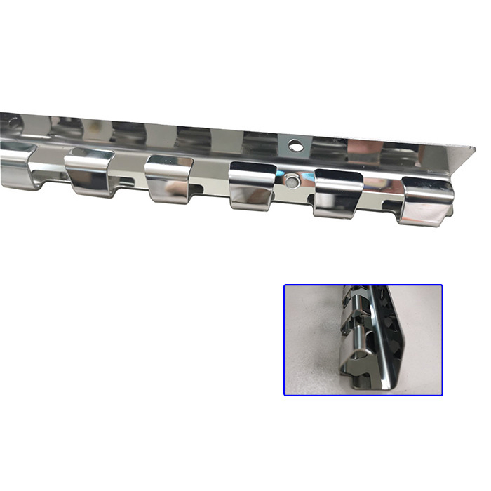 Custom Metal Processing Service Ss 201304 Hanging Rails and Curtain Clips for PVC Strip Curtain