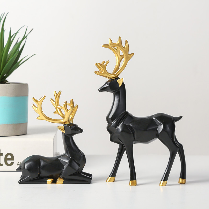 Modern Origami Elk Ornaments Living Room Decorations Desktop Art Ornaments