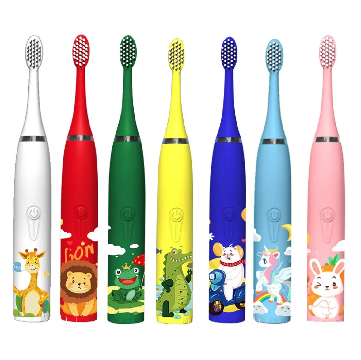 Electric Toothbrush Kids Rotation Vitality Cartoon Soft Bristles Battery Powered Tooth Brush for Children Oral Gum Care