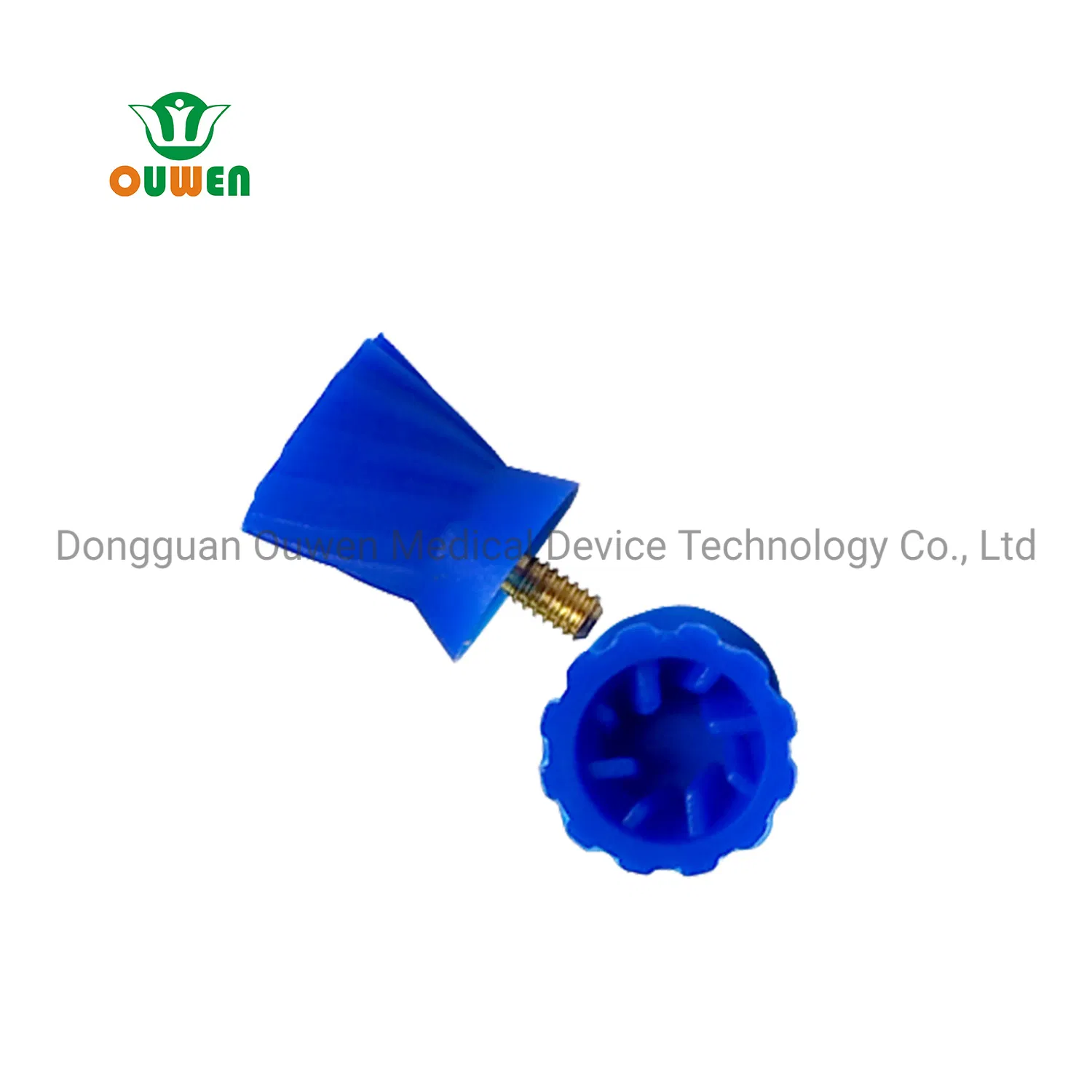 Ouwen ISO13485 CE FDA Certificates Medical Level Class I Silicone Brush Dental Disposable Screw in Type Polishing Cup Prophy Cup