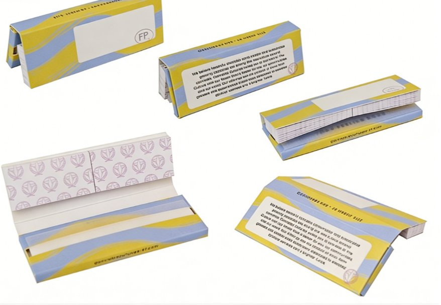 Customized 110mm King Size Slim Pure Untreated Extra Thin Tips Rolling Paper