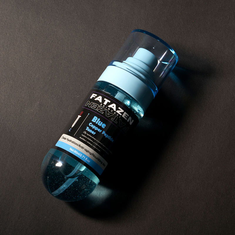 Private Label Natural Deep Moisturizing Blue Copper Peptide Face Toner Water Spray OEM Skincare Brightening Repair Facial Toner