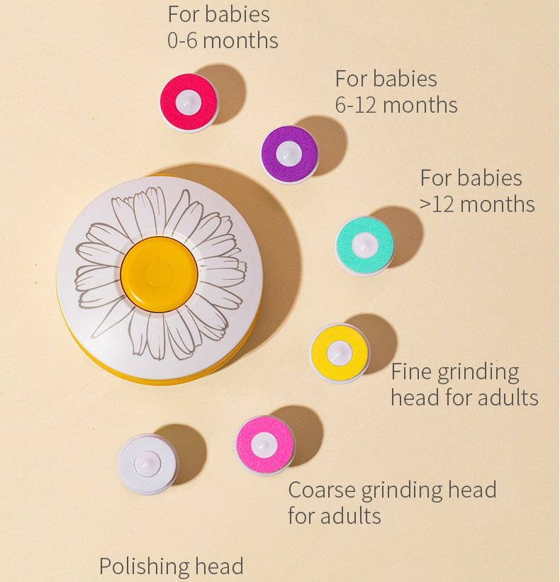 Hot Sale Cute Design Nail File Safety Electric Nail Clipper Set Lower Noise Baby Nail Trimmer