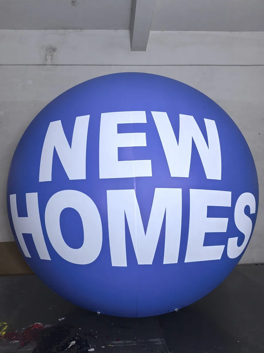 Boyi Flying Ground Big Inflatable Helium Advertising Balloon for New Homes Promotion