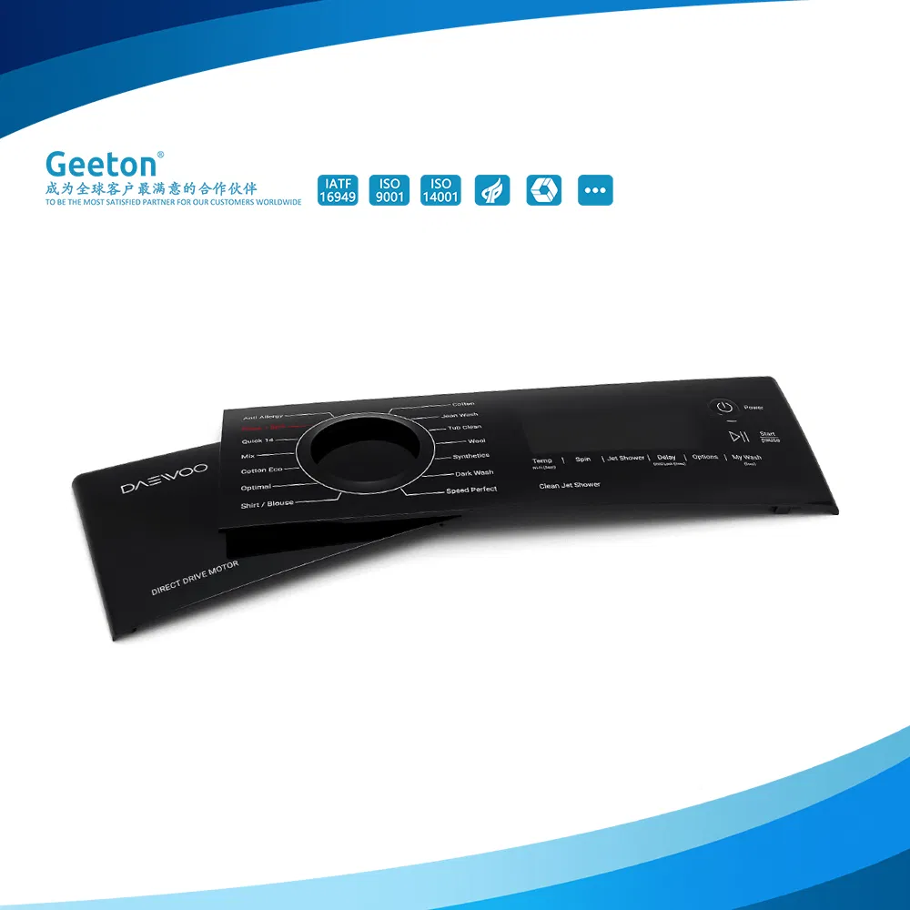 Custom Control Panel for Washing Machine Operation Settings