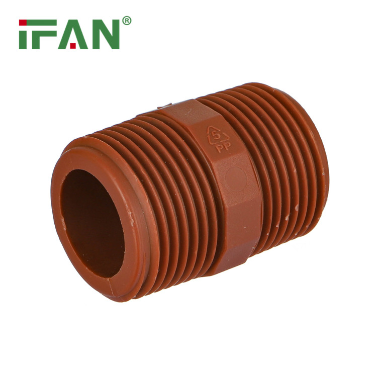 Ifan Factory Produces 1/2"-1" GB/T 19472 Equal Nipple Plastic Pph Fittings