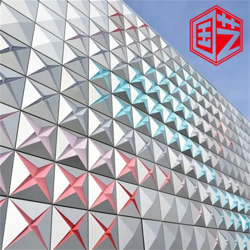 2mm Building Material Aluminum Facade Cladding New Designs Widely Used Carved Decorative Curtain Wall Veneer Exterior Panel