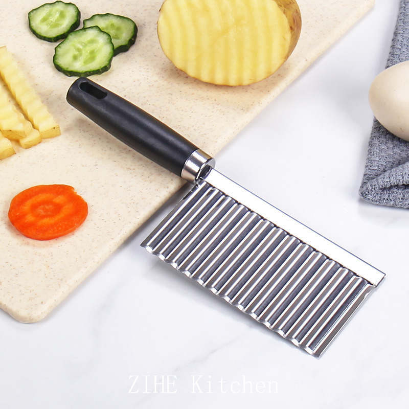 Волнистый нож для овощей Zihe Kitchen из нержавеющей стали