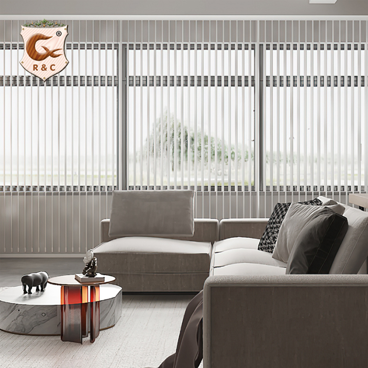 Manufacture Indoor Window Blackout Motorized PVC Vertical Blind