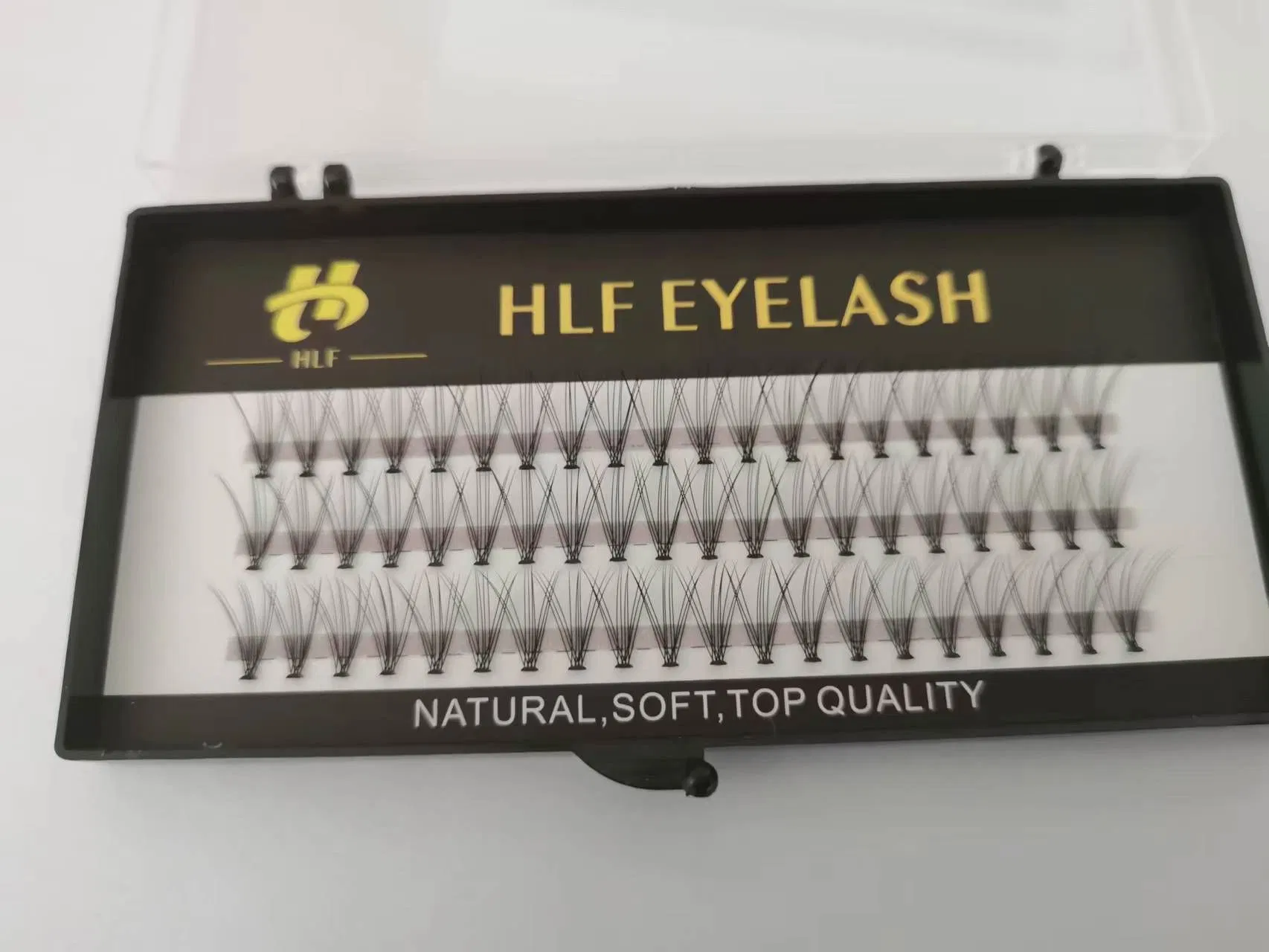 Korea Silk10d/20d Heat Bonded Eyelash Root Heated Eyelash Extension Premade Fan Eyelashes Volume Lashes
