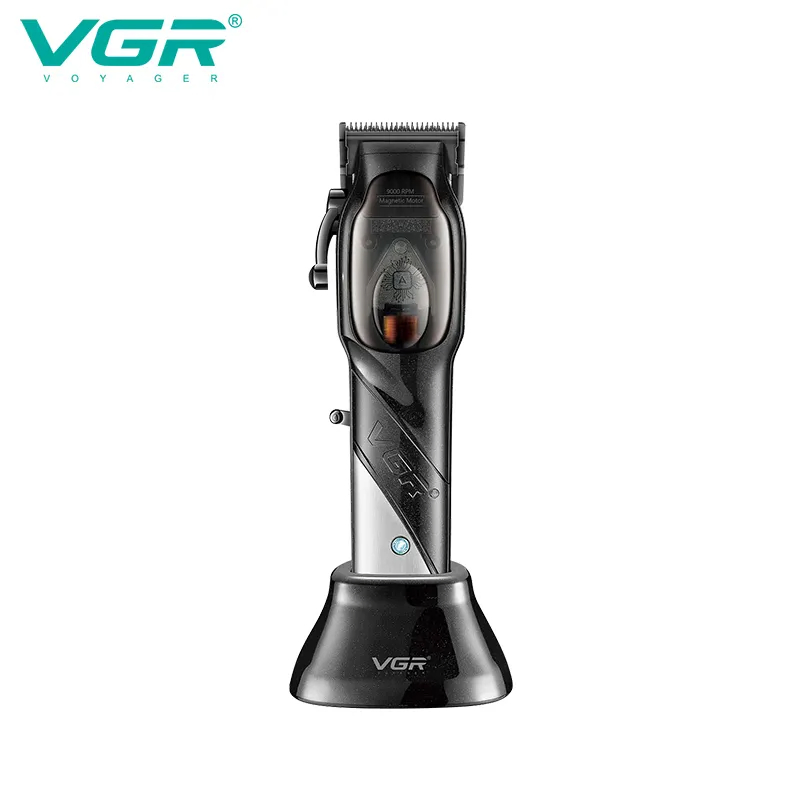Vgr V-002 9000rpm Magnetic Motor Salon Hair Cut Machine Cordless Rechargeable Professional Hair Clipper for Men