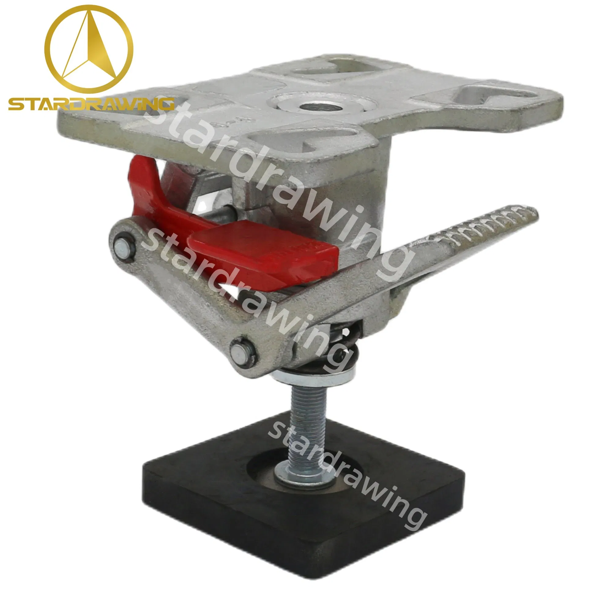 Stardrawing Heavy Duty Caster Adjustable Height Floor Locks 4/5/6/8/10 Inch Options