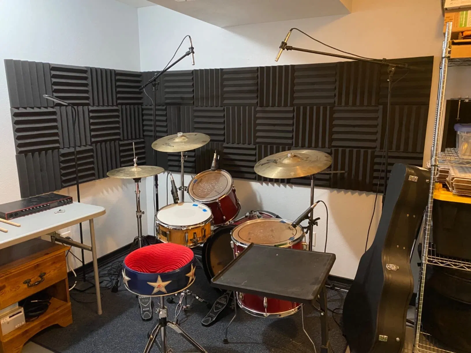 60X60cm Size Fireproof Acoustic Diffuser Foam Wall Panel High Resilience PU Material Soundproof 3D Wall Padding Tiles for Studio