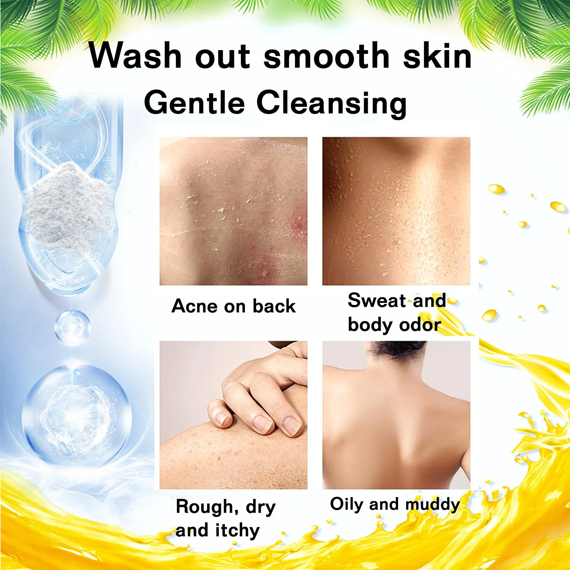 Roushun Kojic Acid +Vitamin C Shower Gel Whitening and Hydrating 2000ml
