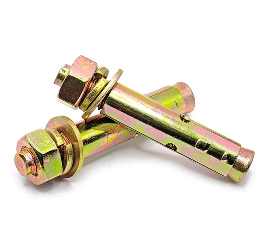 Yellow Zinc Plated M6-M24 Metal Hex Small Head Expansion Anchor Bolt